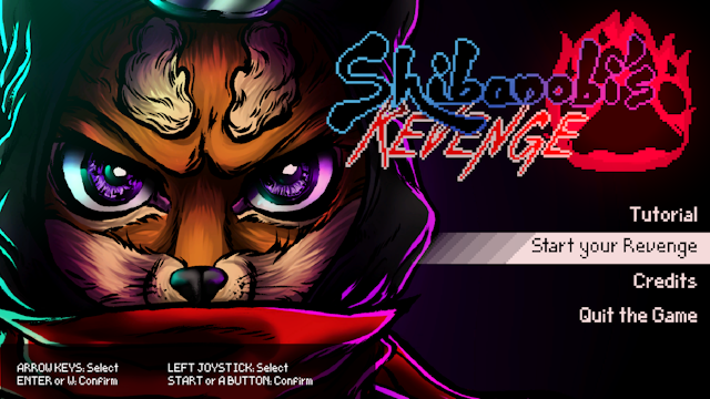 Title screen of Shibanobi's Revenge